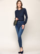 WSK781 Womens Keep It Classic Round Cardigan