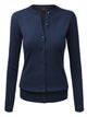WSK781 Womens Keep It Classic Round Cardigan