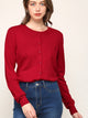 WSK781 Womens Keep It Classic Round Cardigan