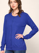 WSK781 Womens Keep It Classic Round Cardigan