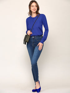 WSK781 Womens Keep It Classic Round Cardigan