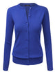 WSK781 Womens Keep It Classic Round Cardigan