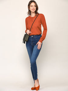 WSK781 Womens Keep It Classic Round Cardigan