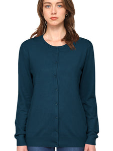 WSK781 Womens Keep It Classic Round Cardigan
