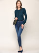 WSK781 Womens Keep It Classic Round Cardigan