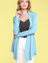 WSK850 Women's Draped Open- Front Cardigan