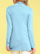 WSK850 Women's Draped Open- Front Cardigan