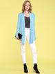 WSK850 Women's Draped Open- Front Cardigan