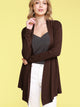 WSK850 Women's Draped Open- Front Cardigan