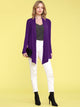 WSK850 Women's Draped Open- Front Cardigan