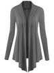 WSK850 Women's Draped Open- Front Cardigan