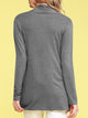 WSK850 Women's Draped Open- Front Cardigan