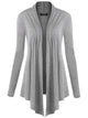 WSK850 Women's Draped Open- Front Cardigan