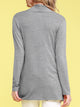 WSK850 Women's Draped Open- Front Cardigan