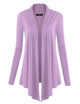 WSK850 Women's Draped Open- Front Cardigan