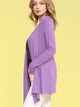 WSK850 Women's Draped Open- Front Cardigan