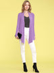 WSK850 Women's Draped Open- Front Cardigan