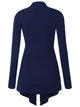 WSK850 Women's Draped Open- Front Cardigan