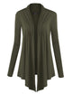 WSK850 Women's Draped Open- Front Cardigan