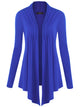 WSK850 Women's Draped Open- Front Cardigan