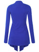 WSK850 Women's Draped Open- Front Cardigan