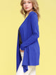 WSK850 Women's Draped Open- Front Cardigan