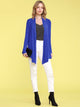 WSK850 Women's Draped Open- Front Cardigan