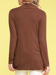 WSK850 Women's Draped Open- Front Cardigan