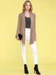 WSK850 Women's Draped Open- Front Cardigan