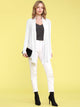 WSK850 Women's Draped Open- Front Cardigan