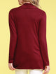 WSK850 Women's Draped Open- Front Cardigan