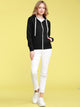 WSK954 Women's Active Casual Zip-up Hoodie Jacket Long Sleeve Comfortable Lightweight Sweatshirt