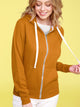 WSK954 Women's Active Casual Zip-up Hoodie Jacket Long Sleeve Comfortable Lightweight Sweatshirt