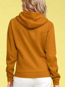 WSK954 Women's Active Casual Zip-up Hoodie Jacket Long Sleeve Comfortable Lightweight Sweatshirt
