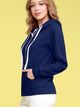 WSK954 Women's Active Casual Zip-up Hoodie Jacket Long Sleeve Comfortable Lightweight Sweatshirt