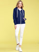 WSK954 Women's Active Casual Zip-up Hoodie Jacket Long Sleeve Comfortable Lightweight Sweatshirt