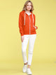 WSK954 Women's Active Casual Zip-up Hoodie Jacket Long Sleeve Comfortable Lightweight Sweatshirt