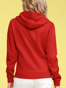 WSK954 Women's Active Casual Zip-up Hoodie Jacket Long Sleeve Comfortable Lightweight Sweatshirt