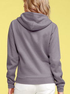 WSK954 Women's Active Casual Zip-up Hoodie Jacket Long Sleeve Comfortable Lightweight Sweatshirt