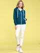 WSK954 Women's Active Casual Zip-up Hoodie Jacket Long Sleeve Comfortable Lightweight Sweatshirt