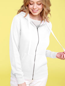 WSK954 Women's Active Casual Zip-up Hoodie Jacket Long Sleeve Comfortable Lightweight Sweatshirt