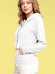 WSK954 Women's Active Casual Zip-up Hoodie Jacket Long Sleeve Comfortable Lightweight Sweatshirt