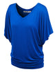 WT1038 Women's V Neck Short Sleeve Dolman Top