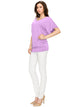 WT1038 Women's V Neck Short Sleeve Dolman Top