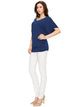 WT1038 Women's V Neck Short Sleeve Dolman Top