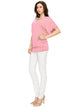WT1038 Women's V Neck Short Sleeve Dolman Top