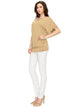 WT1038 Women's V Neck Short Sleeve Dolman Top
