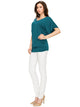 WT1038 Women's V Neck Short Sleeve Dolman Top