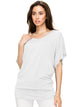 WT1038 Women's V Neck Short Sleeve Dolman Top