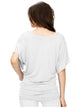 WT1038 Women's V Neck Short Sleeve Dolman Top